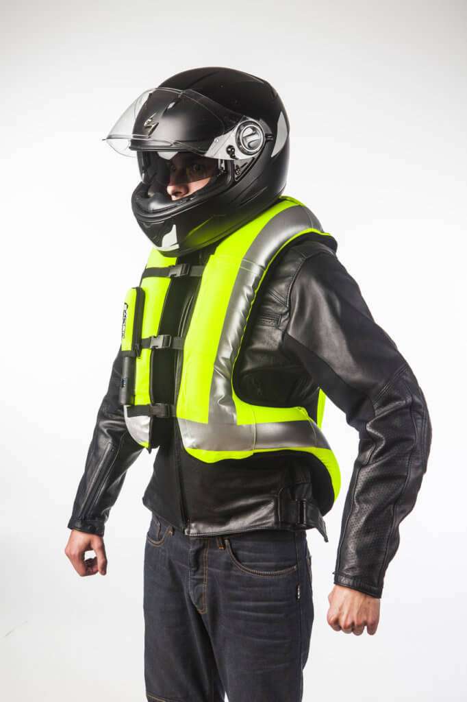 Hi-viz Airbag Vest - inflated