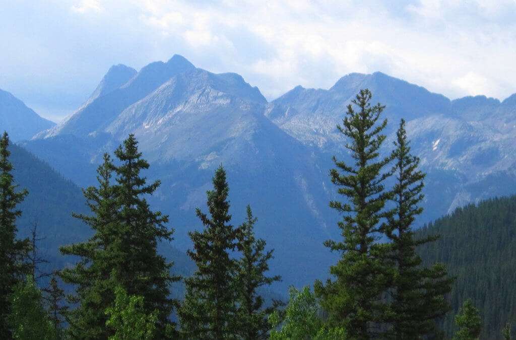 View of San Juan Mountains from the San Juan Skyway