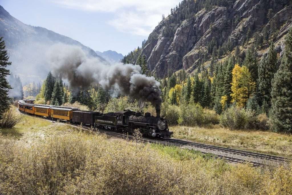 Old steam train