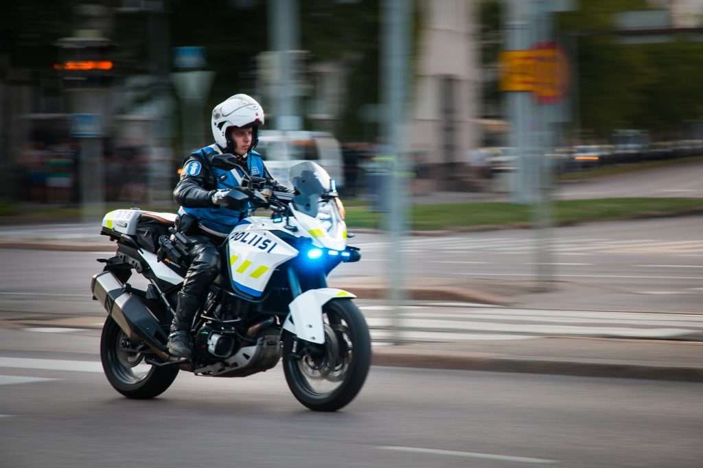 Police motorcycle