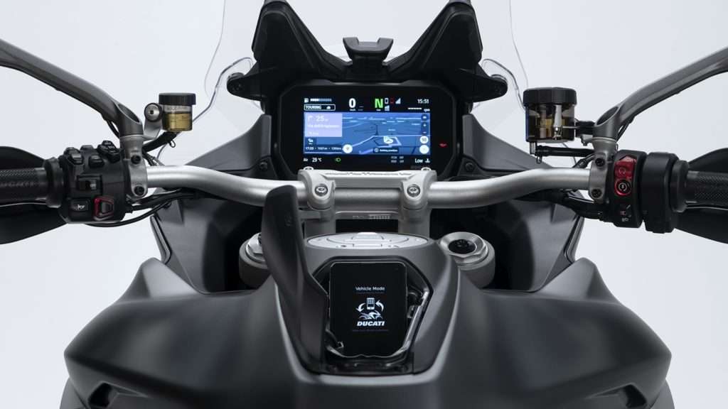 Navigation system on the Multistrada