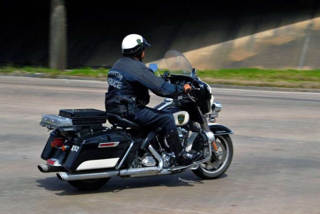 Police motorcycle